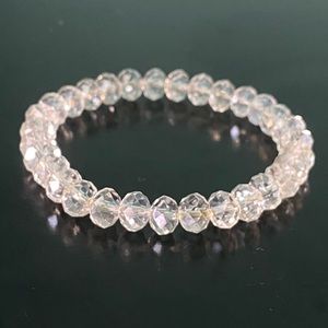 White iridescent bracelet